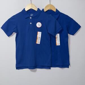Wonder nation blue 2 pack polo shirt boys size small 6/7